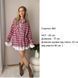 Жіноча сорочка oversize в клітинку с1528-368 фото 3