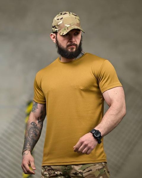 Чоловіча тактична футболка selion veteran cayot 96331 фото