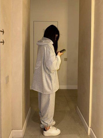 Жіночий спортивний костюм oversize з худі с1496-265 фото
