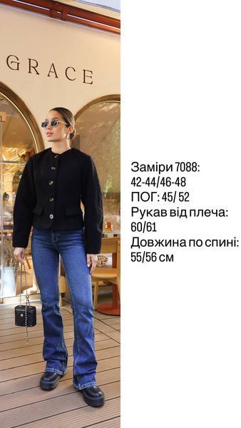 Жіночий укорочений бомбер на ґудзиках р1559-7088 фото