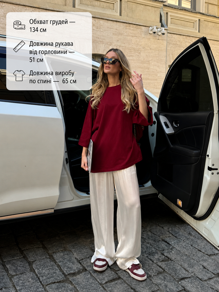 Жіноча футболка оверсайз р1559-7108 фото